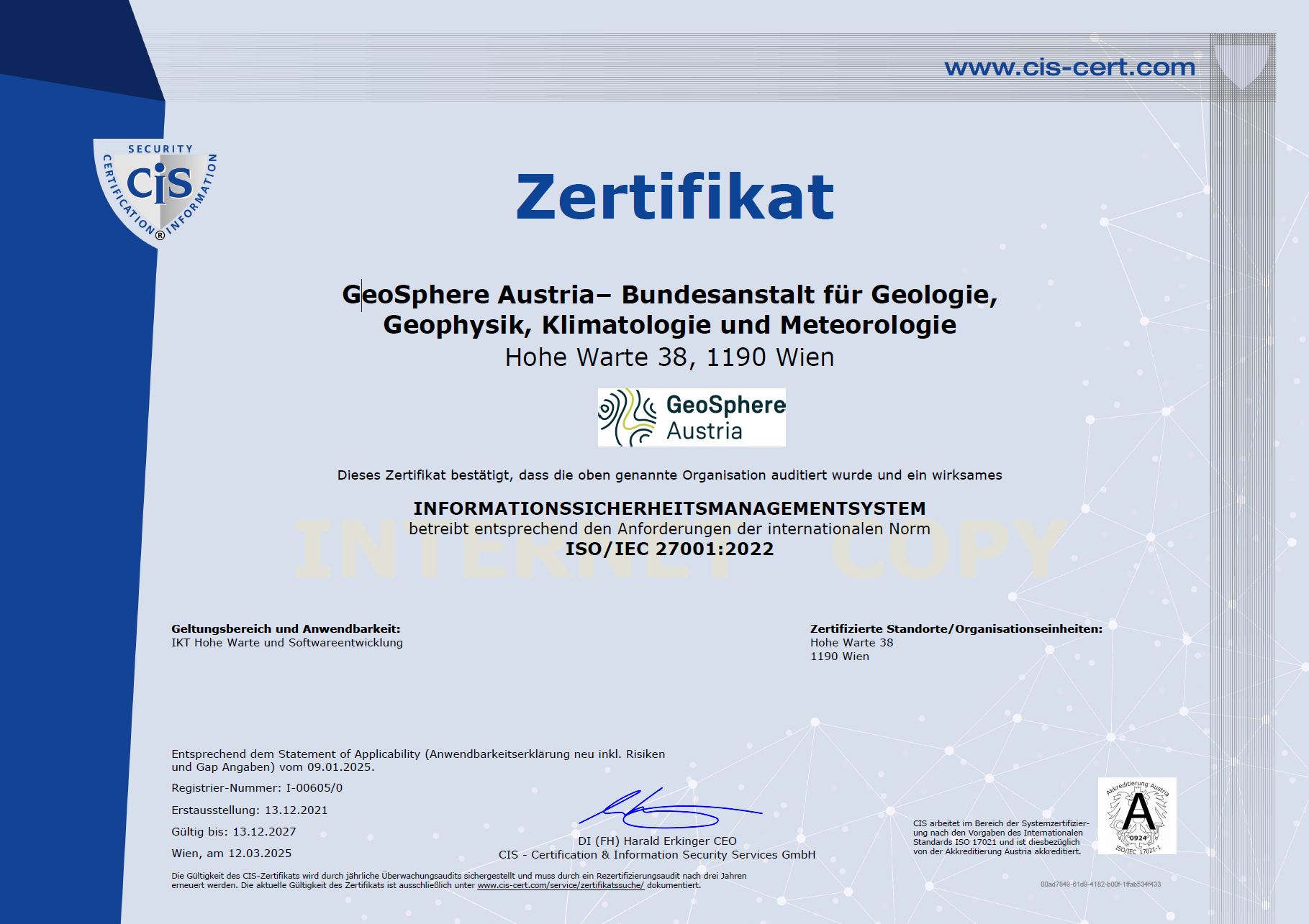 Zertifikat